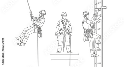 Soldier Training - Rappelling, Standing, and Ladder Climbing.