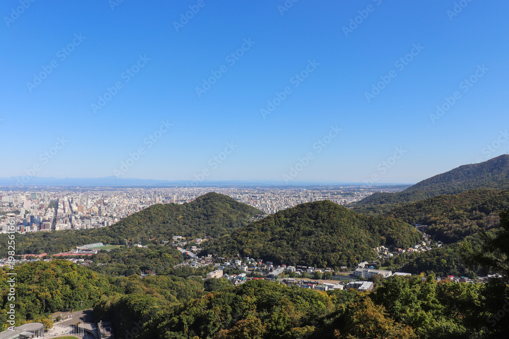 Fototapeta premium 札幌市の街並み（北海道札幌市）