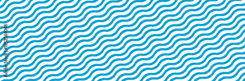 Seamless Wave Pattern, Hand drawn water sea vector background. Wavy beach print, curly grunge paint lines,