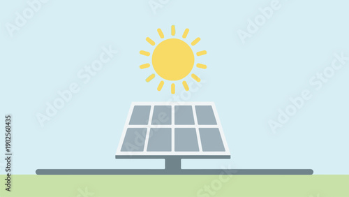 Abstract art of solar panel with energy background