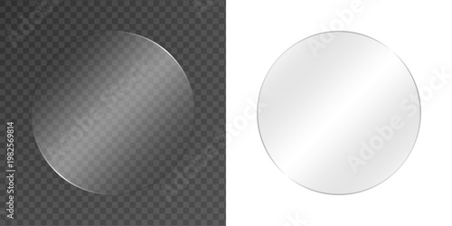 Glossy reflective glass effect