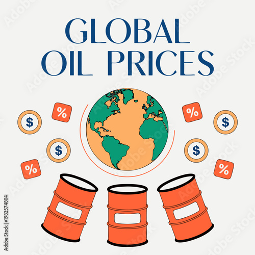Upward trend graph of crude oil prices, highlighting petroleum value increase and global market growth dynamics.