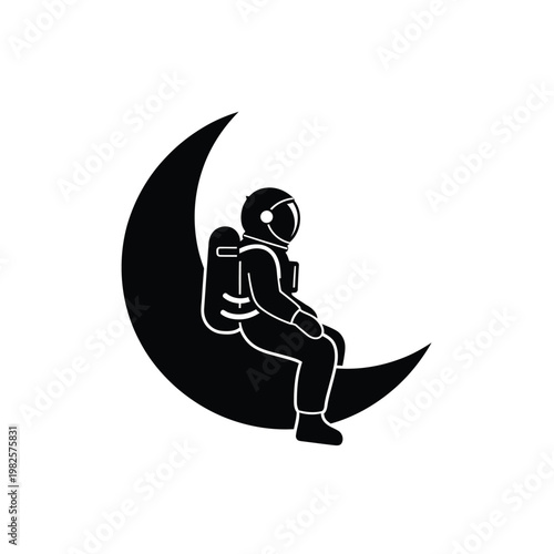 Astronaut on the Moon Surface.