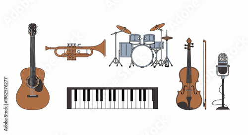 Musical instruments for music making ensemble 1.