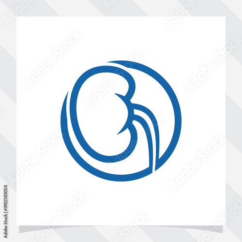 healthy kidney vector illustration. suitable for logo design and icon.