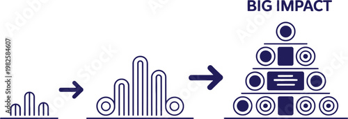 Visual Representation of Growth and Impact: From Small Beginnings to Big Results