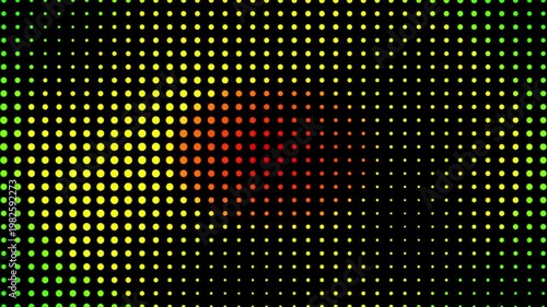 Abstract Dotted Pattern Background with Color Gradient from Green to Red