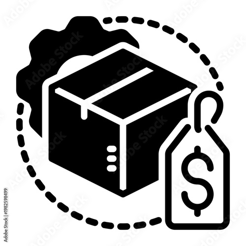 price icon, glyph icon style