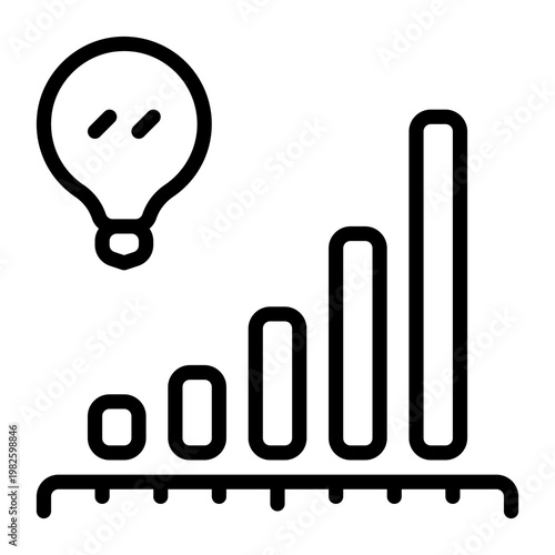 Strategy icon, line icon style