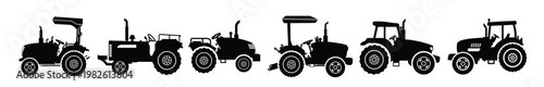 tractor silhouette john deere tractor vectors bundle 