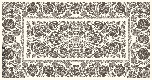  floral design elements. Seamless patterns, seamless. Beautiful for any plain and chic elegance designs. Vector illustration.