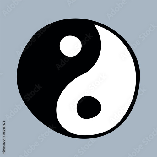 Hand drawn yin yang symbol Zen and Tao Harmony and balance Black and white yin and yang sign Taichi, Taoism, Buddhism, Japan, Chinese, Asian, yoga, meditation, karma, peace, dualism