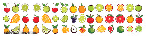vegetable food and fruits vector food vector fresh food vector