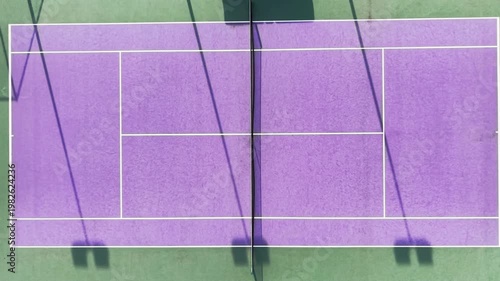 purple tennis court yard