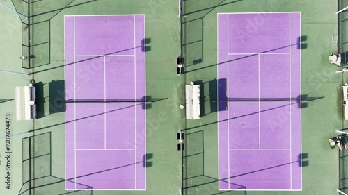 purple tennis court yard