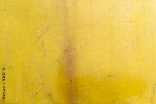 Fotografía Rusty texture on yellow metal, rust texture background, yellow background,vintag