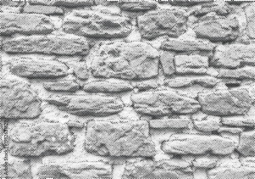 texture background wall halftone brick illustration black white graphic design pattern monochrome stone