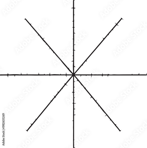 Geometric, abstract, black lines, vector, intersecting axis, grid background