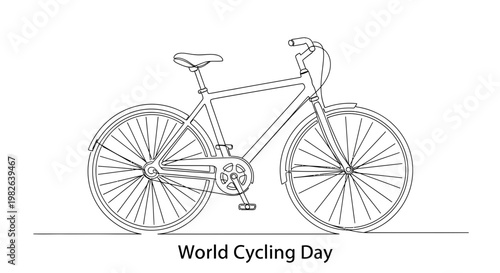 Bicycle Illustration for Cycling Events.