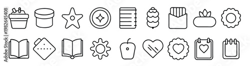 set of stickers on different topic illustration on white