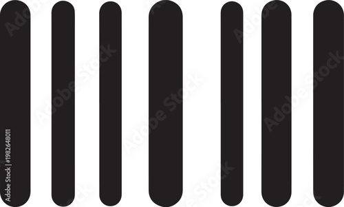 Black vertical bars, vector stripes, graphic elements, abstract background