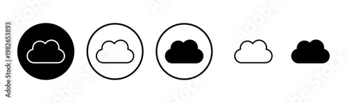 Cloud icon logo design. cloud sign and symbol