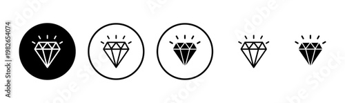 Diamond icon logo design. diamond gems sign and symbol