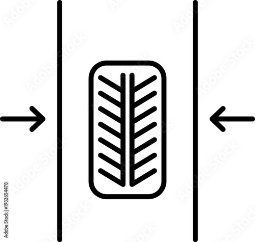 Tire Pressure Monitoring System Line Icon