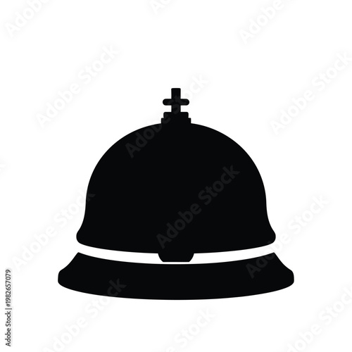Black silhouette of a service bell with crossbar and handle