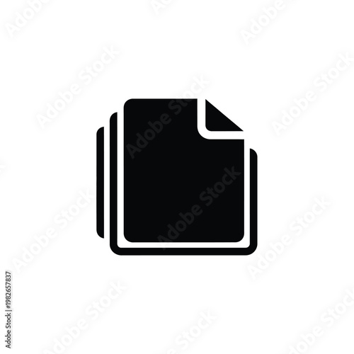 Black and white of stack of documents with dog-eared corner