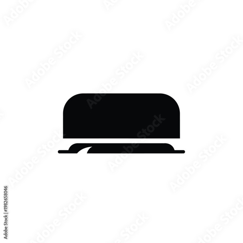 Black silhouette of a buffering or loading progress