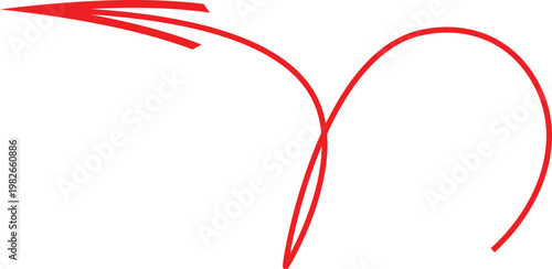 Abstract red swirl a minimalist digital art composition