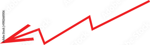 Red line graph with upward trend and initial volatility