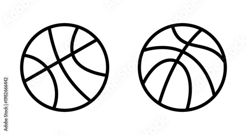 Basketball icon symbol for apps and websites. Basketball ball sign and symbol