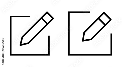 Edit icon symbol for apps and websites. edit document sign and symbol. edit text icon. pencil. sign up