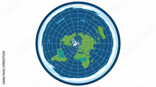 Earth Globe Map Illustration.