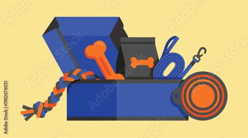 Open blue toolbox with assorted tools.