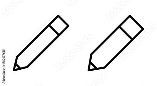 Pencil icon symbol for apps and websites. pen sign and symbol. edit icon vector