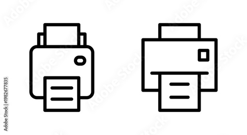 Print icon symbol for apps and websites. printer sign and symbol