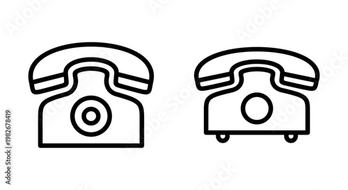 Telephone icon symbol for apps and websites. phone sign and symbol