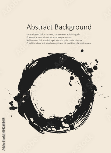 Abstract trendy universal artistic banner template . Design for cover, invitation, banner, placard, brochure, poster, card, flyer and other Vector illustration