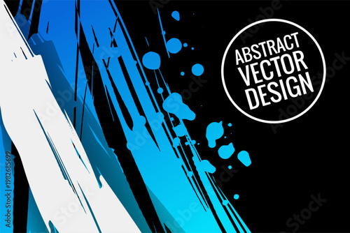 Abstract trendy universal artistic banner template . Design for cover, invitation, banner, placard, brochure, poster, card, flyer and other Vector illustration