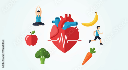 Healthy Heart Lifestyle: Exercise, Diet, and Yoga for Cardiovascular Wellness