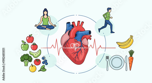 Healthy Heart Lifestyle: Exercise, Diet, and Meditation for Cardiovascular Wellness