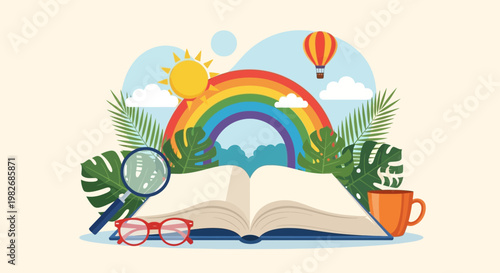 Discovering a colorful world through the lens of books