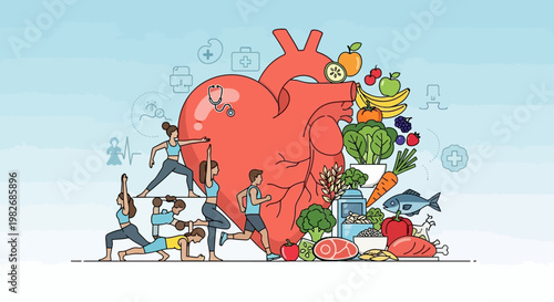 Healthy Heart Lifestyle: Fitness, Nutrition, and Well-being