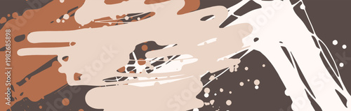 Abstract trendy universal artistic banner template . Design for cover, invitation, banner, placard, brochure, poster, card, flyer and other Vector illustration