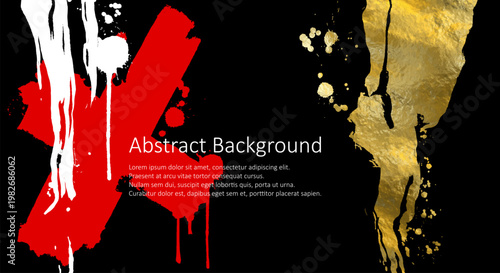 Abstract trendy universal artistic banner template . Design for cover, invitation, banner, placard, brochure, poster, card, flyer and other Vector illustration