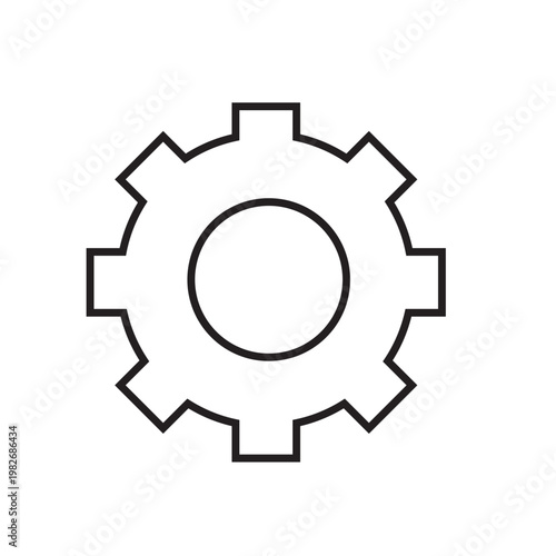 Settings and configuration icon for app and web