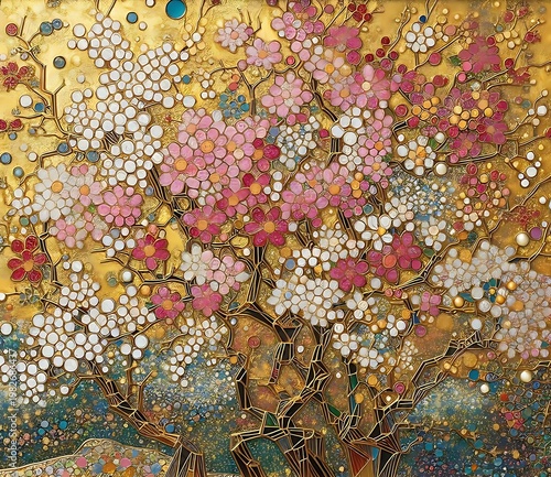 spring tree with flowers